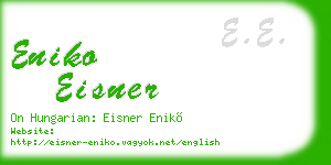 eniko eisner business card